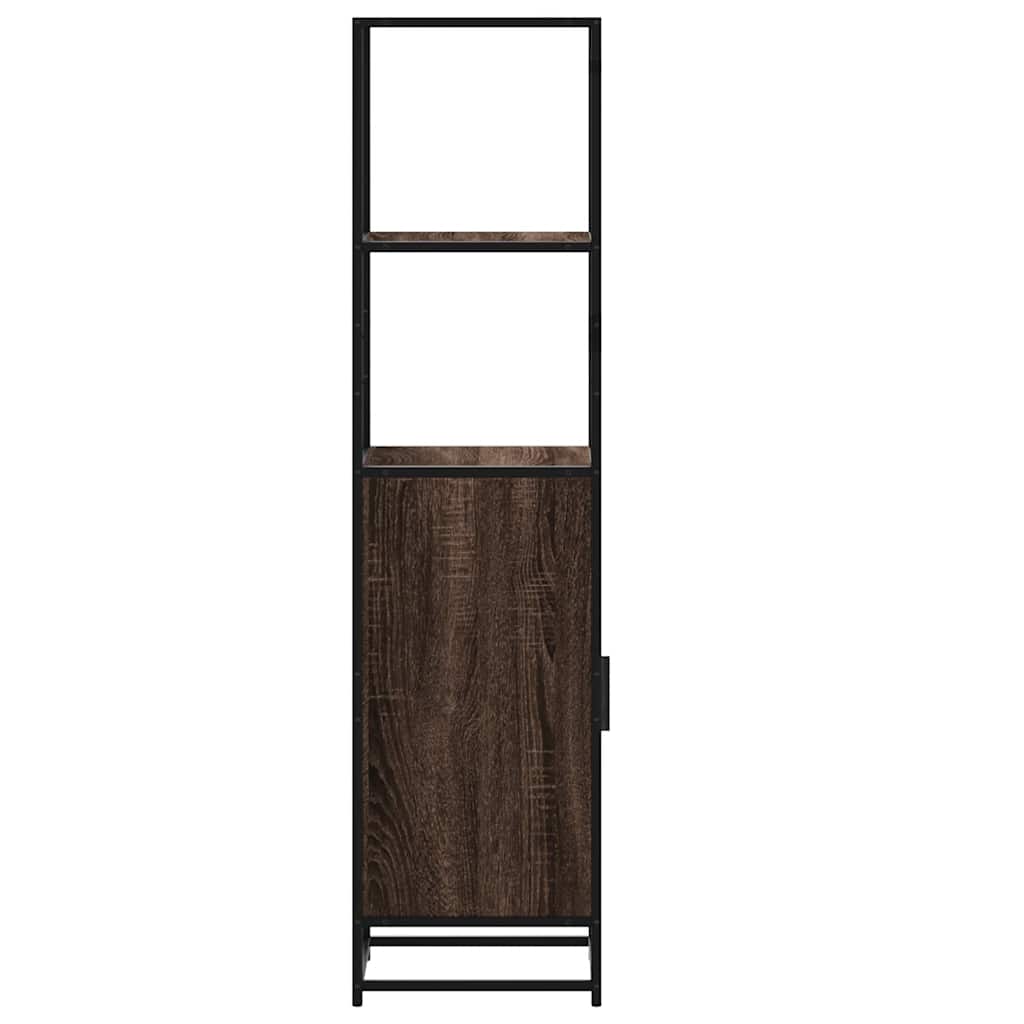 Dulapuru stejar maro 35,5x35x139 cm lemn și metal prelucrat GartenMobel Dekor