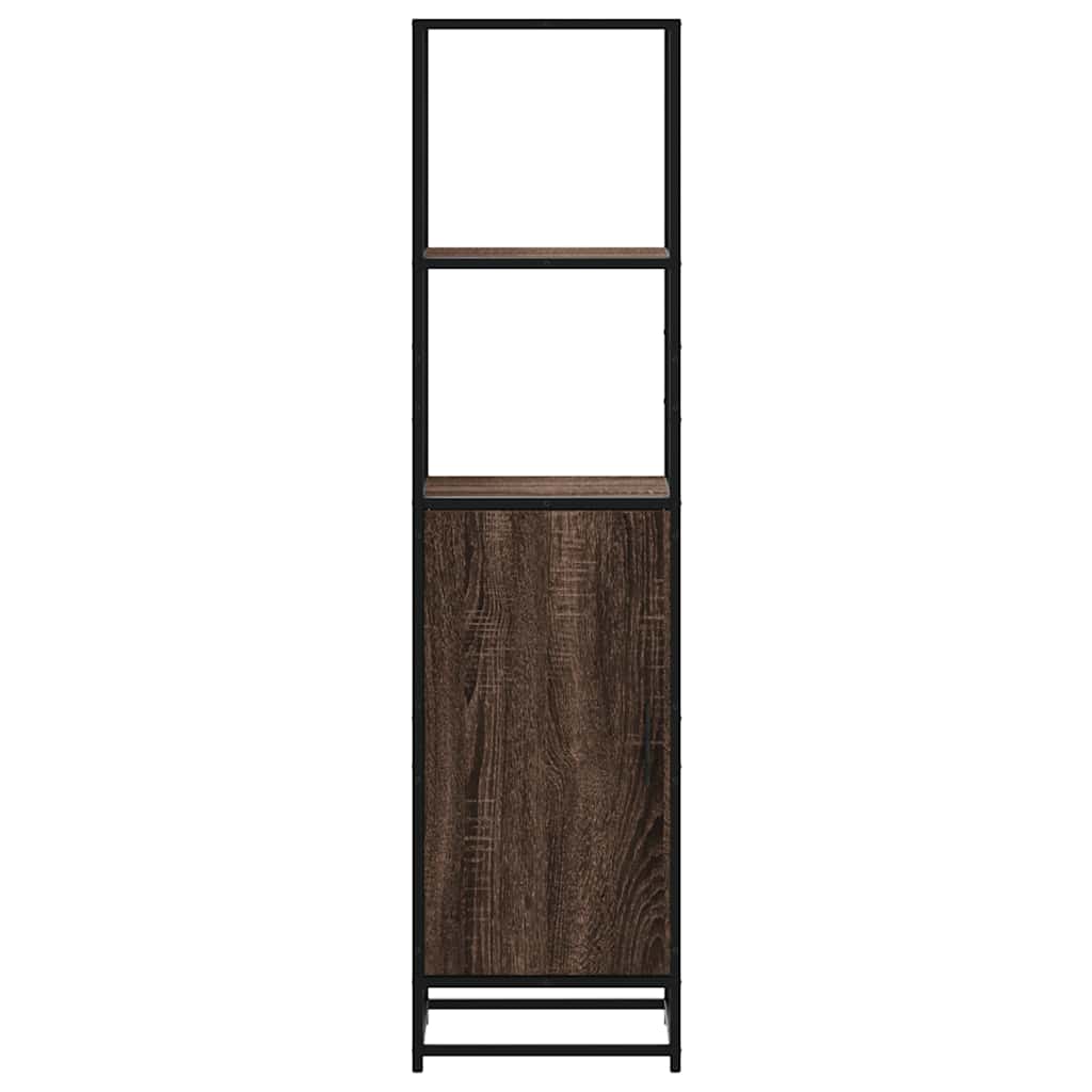Dulapuru stejar maro 35,5x35x139 cm lemn și metal prelucrat GartenMobel Dekor