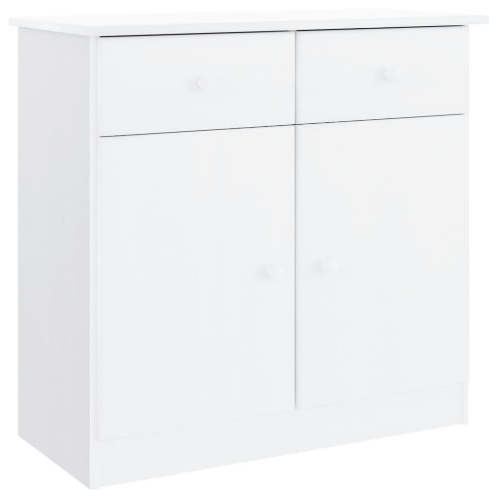Dulap înalt ALTA, alb, 77x35x165 cm, lemn masiv de pin GartenMobel Dekor