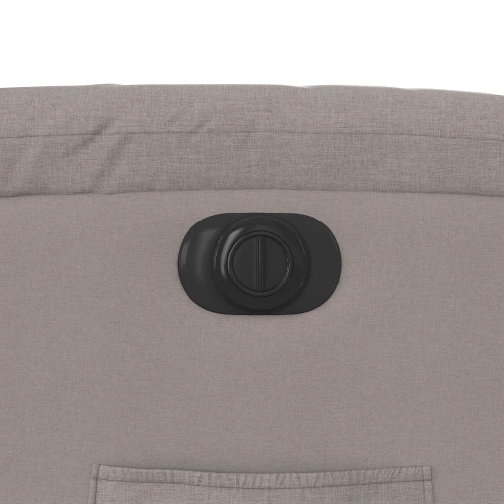Fotoliu rabatabil electric, gri taupe, material textil GartenMobel Dekor
