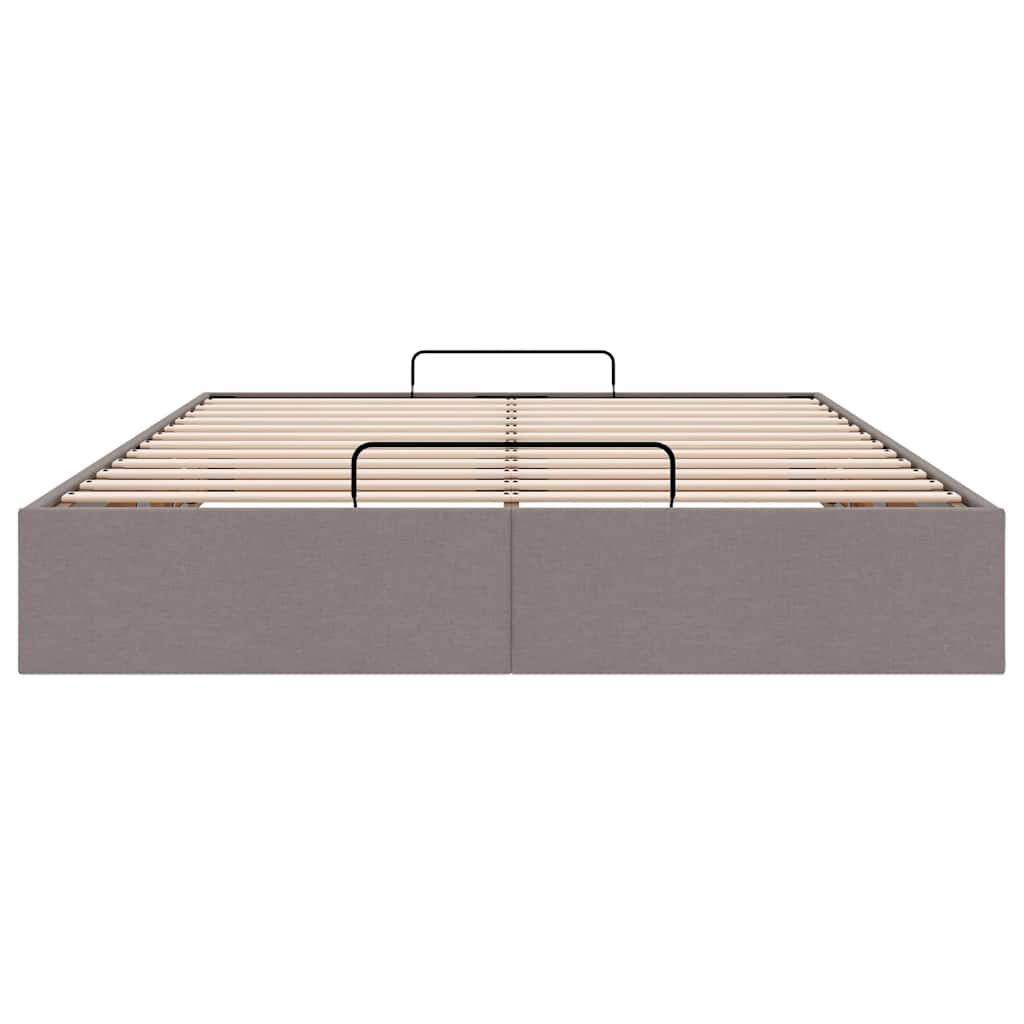 Cadru de pat otoman fără saltea Taup 140x200 cm Material GartenMobel Dekor