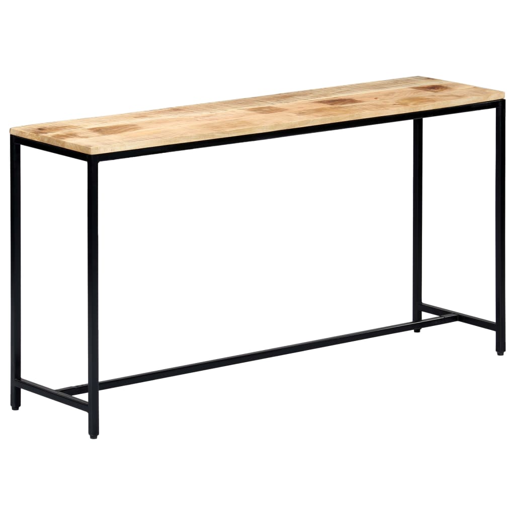 Masă consolă, 140 x 35 x 76 cm, lemn masiv de mango nefinisat GartenMobel Dekor