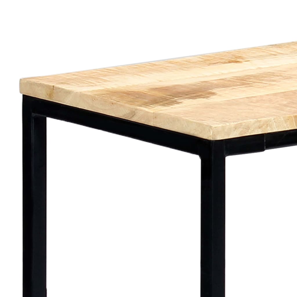 Masă consolă, 140 x 35 x 76 cm, lemn masiv de mango nefinisat GartenMobel Dekor