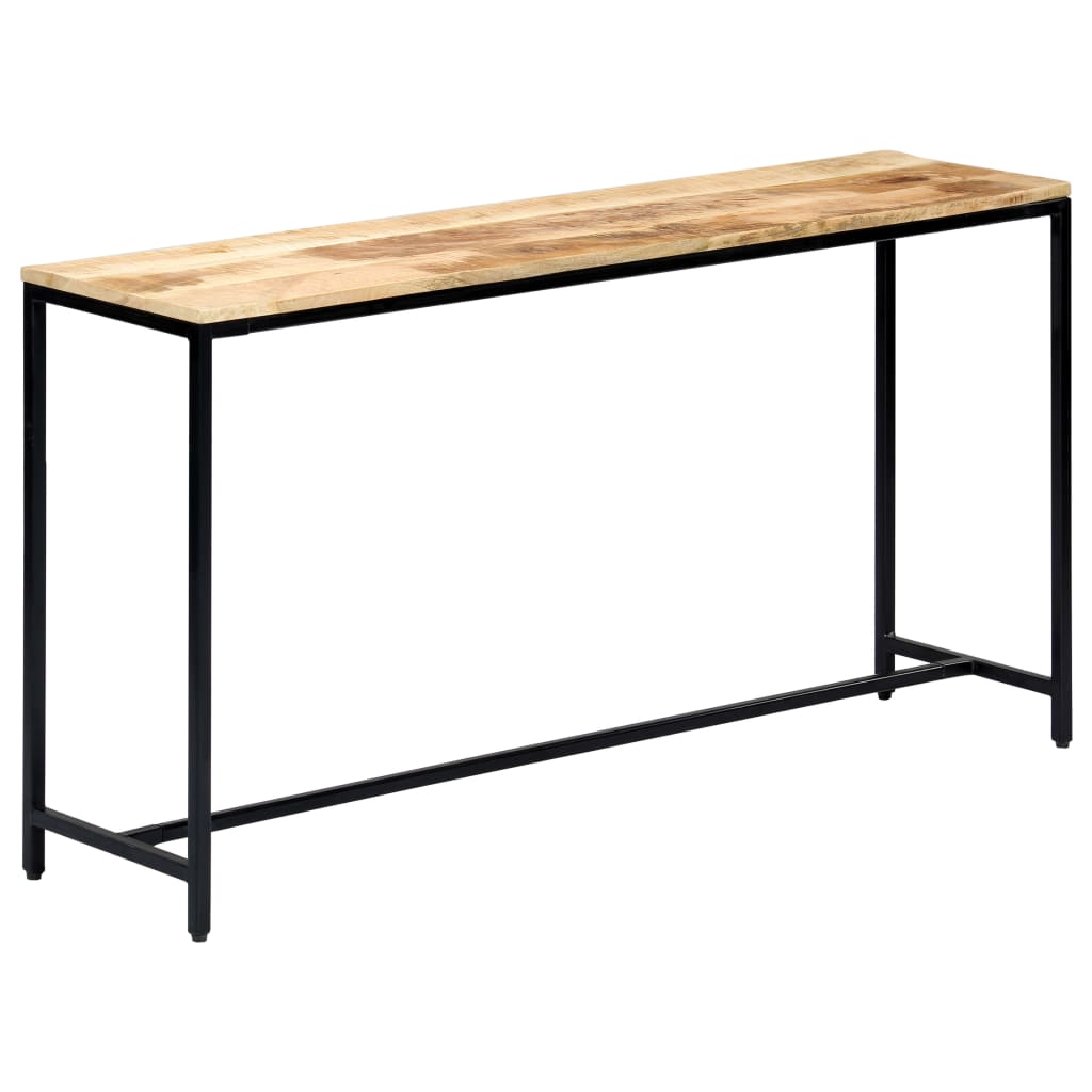 Masă consolă, 140 x 35 x 76 cm, lemn masiv de mango nefinisat GartenMobel Dekor