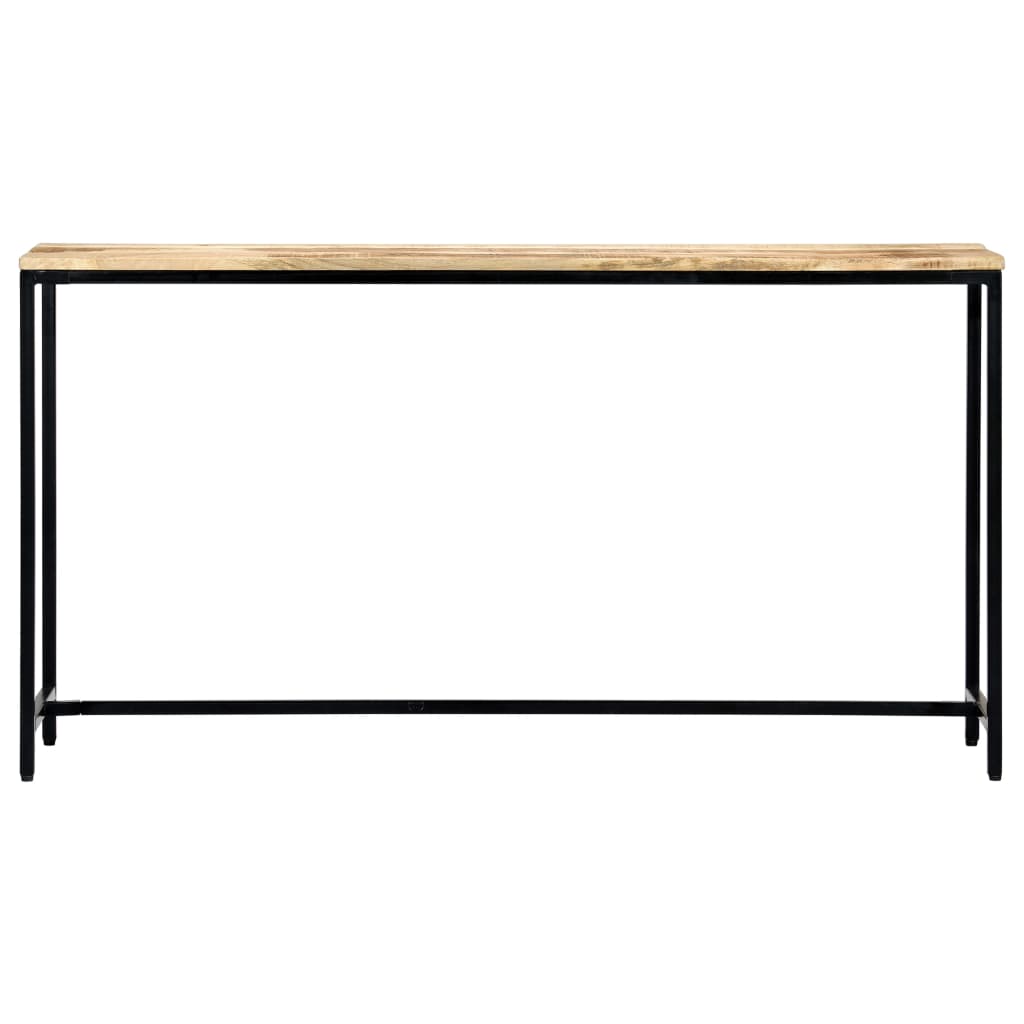 Masă consolă, 140 x 35 x 76 cm, lemn masiv de mango nefinisat GartenMobel Dekor