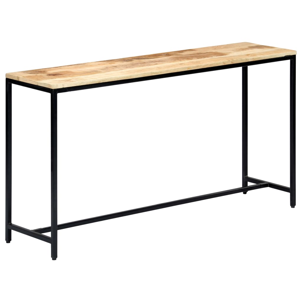 Masă consolă, 140 x 35 x 76 cm, lemn masiv de mango nefinisat GartenMobel Dekor