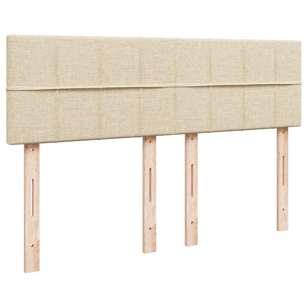 Cadru de pat otoman cu saltea crem 140x200cm stofa GartenMobel Dekor