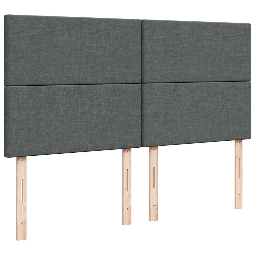 Cadru pat otoman cu saltea țesătură gri închis 160x200 cm GartenMobel Dekor