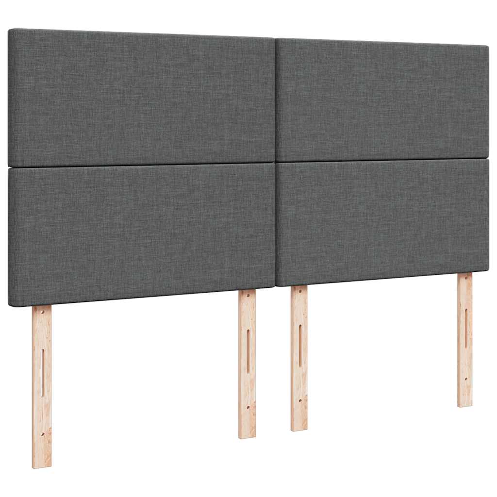 Cadru pat otoman cu saltea țesătură gri închis 180x200 cm GartenMobel Dekor