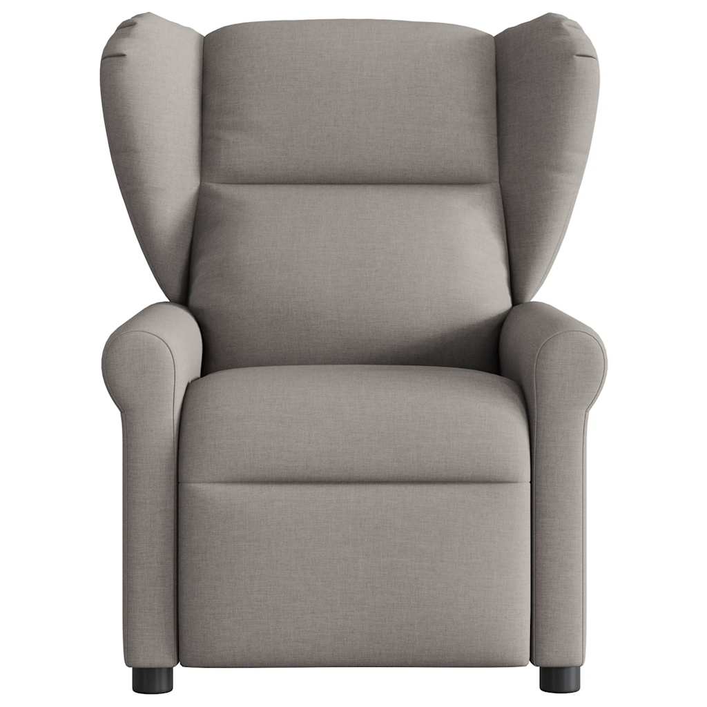 Fotoliu de masaj rabatabil, gri taupe, material textil GartenMobel Dekor