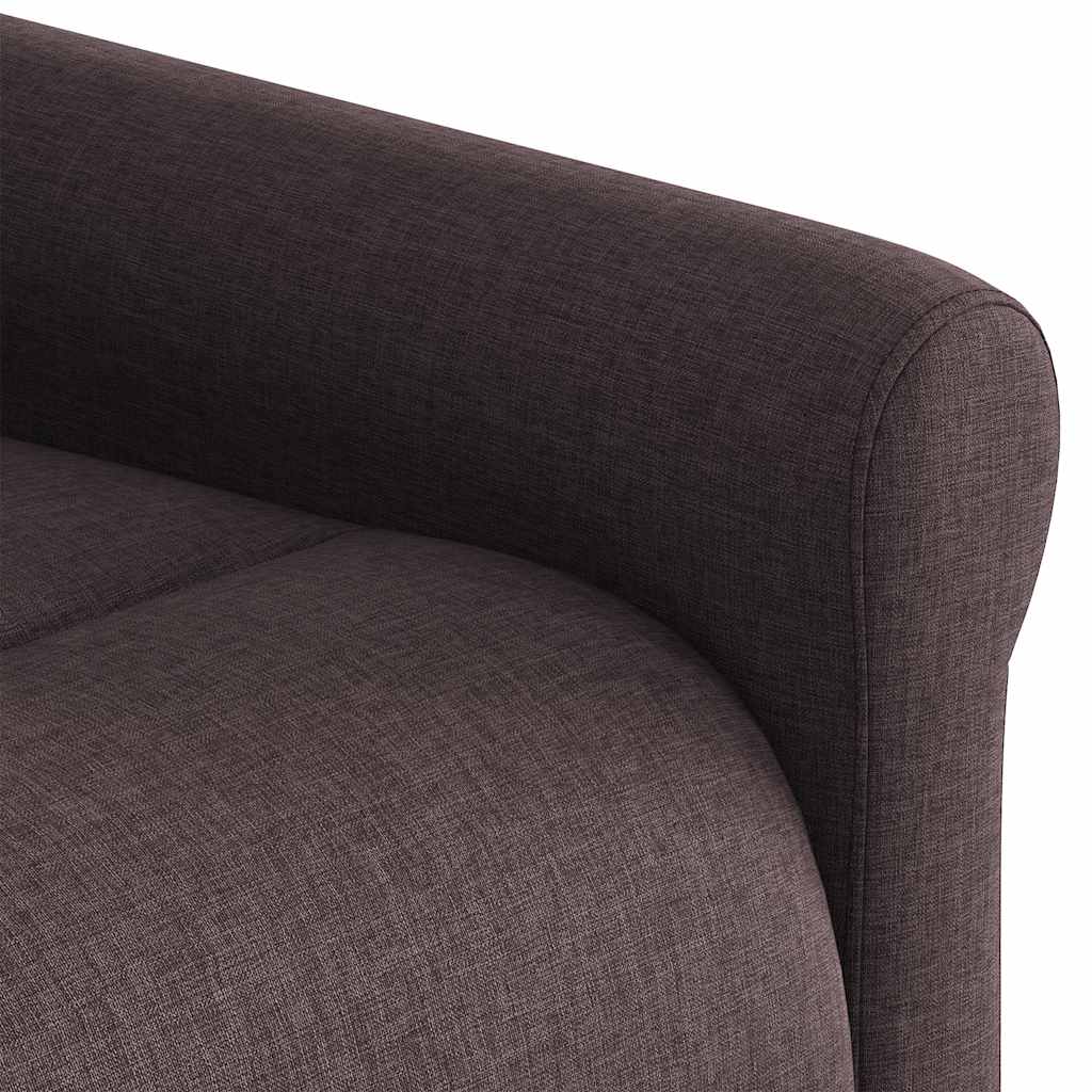 Fotoliu de masaj rabatabil, maro închis, material textil GartenMobel Dekor