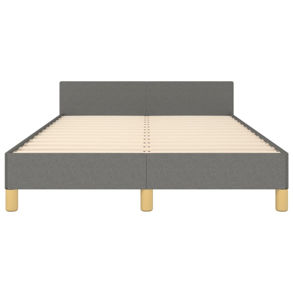 Cadru de pat fără saltea, gri închis, 120x200 cm, textil GartenMobel Dekor