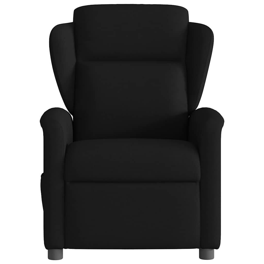 Fotoliu rabatabil electric, negru, material textil GartenMobel Dekor