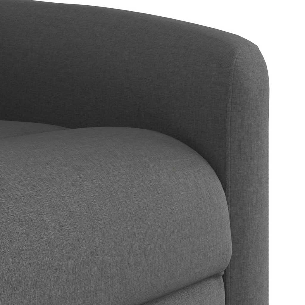 Fotoliu electric de masaj rabatabil, gri închis, textil GartenMobel Dekor