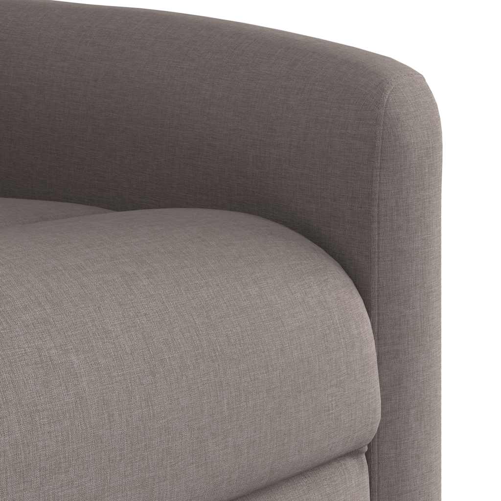 Fotoliu electric de masaj rabatabil, gri taupe, textil GartenMobel Dekor