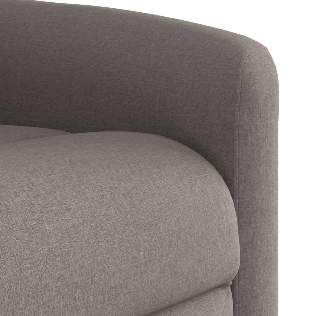 Fotoliu rabatabil electric, gri taupe, material textil GartenMobel Dekor