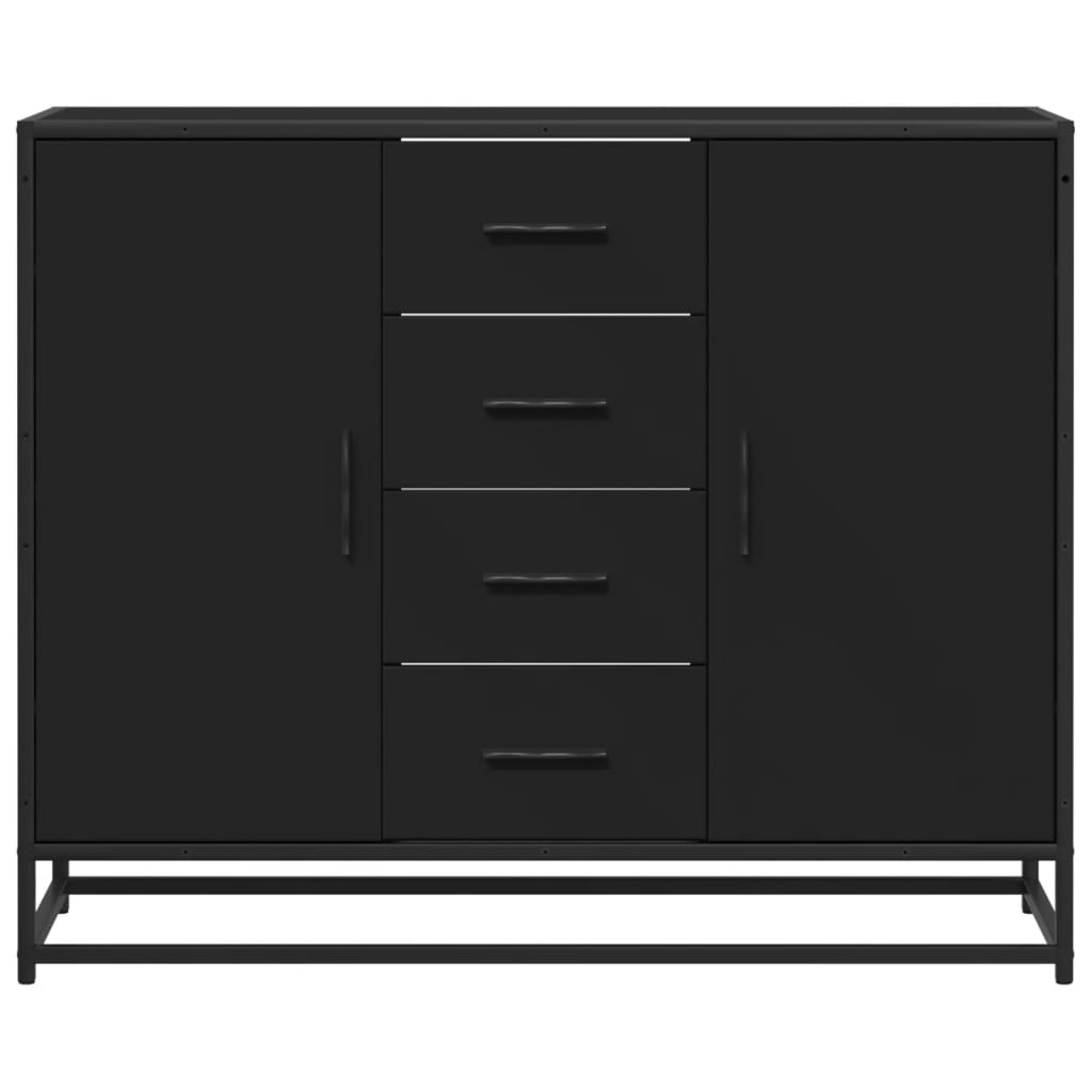 Servantă, negru, 92x35x76 cm, lemn prelucrat GartenMobel Dekor