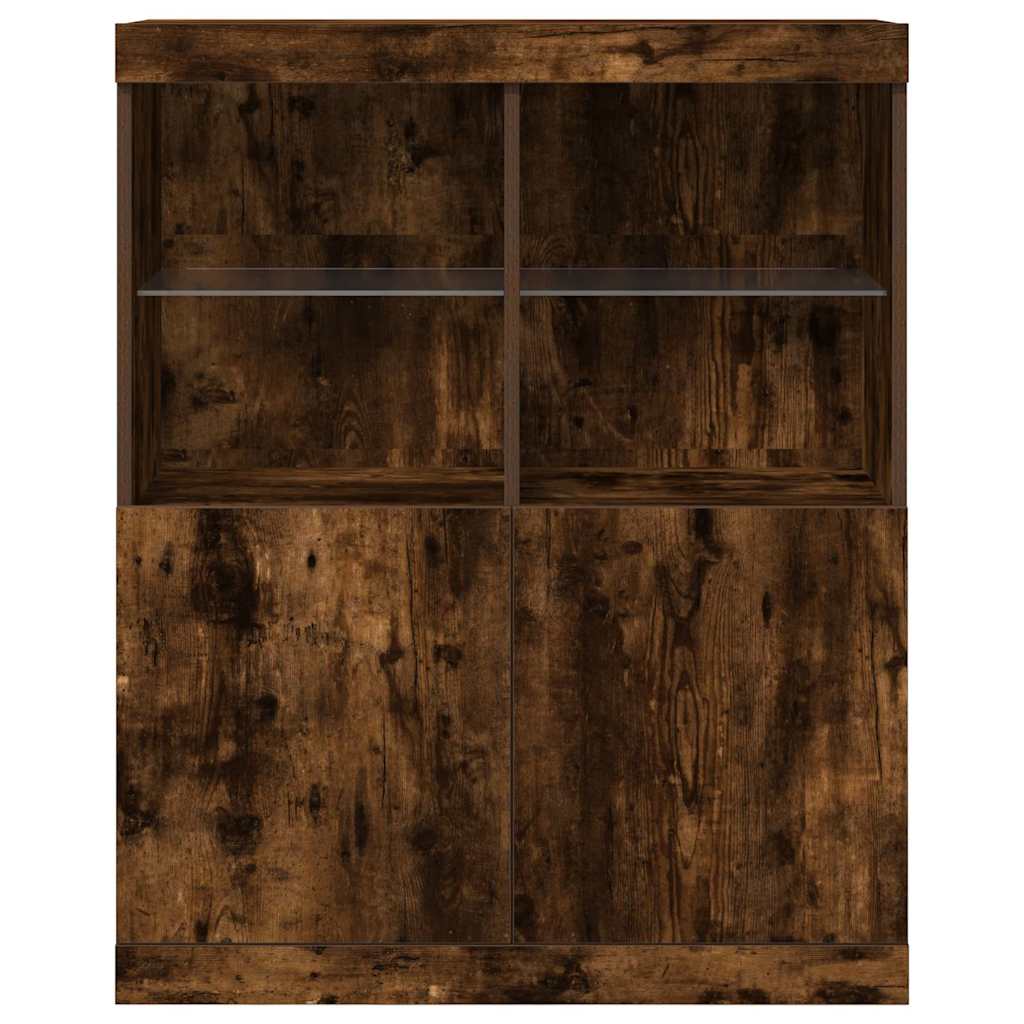 Dulap, stejar fumuriu, 81x37x100 cm, lemn compozit GartenMobel Dekor