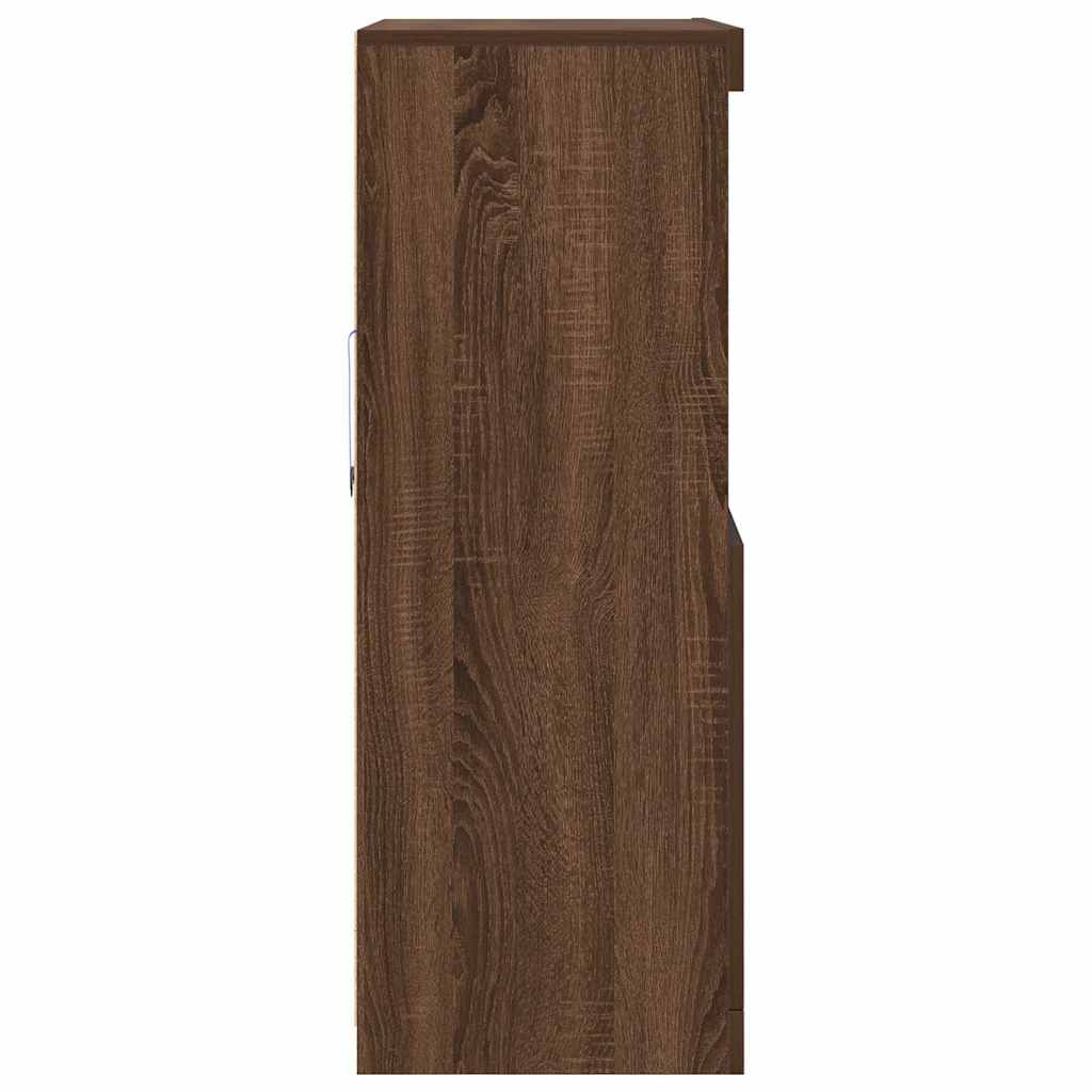Dulap, stejar maro, 81x37x100 cm, lemn prelucrat GartenMobel Dekor