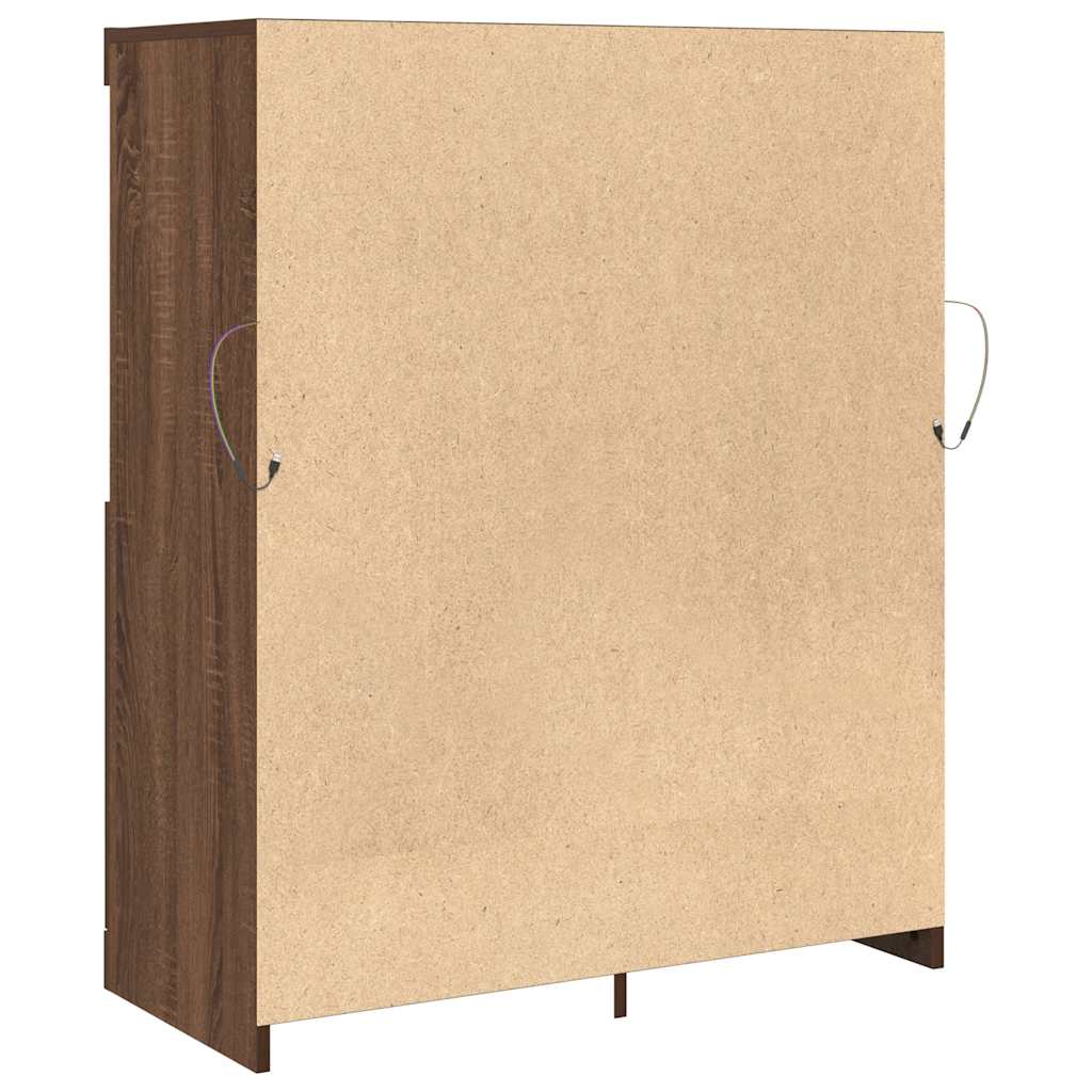 Dulap, stejar maro, 81x37x100 cm, lemn prelucrat GartenMobel Dekor