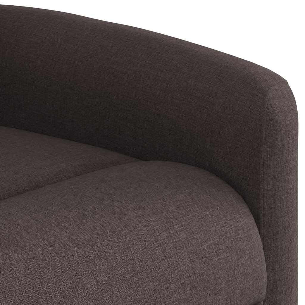 Fotoliu de masaj rabatabil, maro închis, material textil GartenMobel Dekor