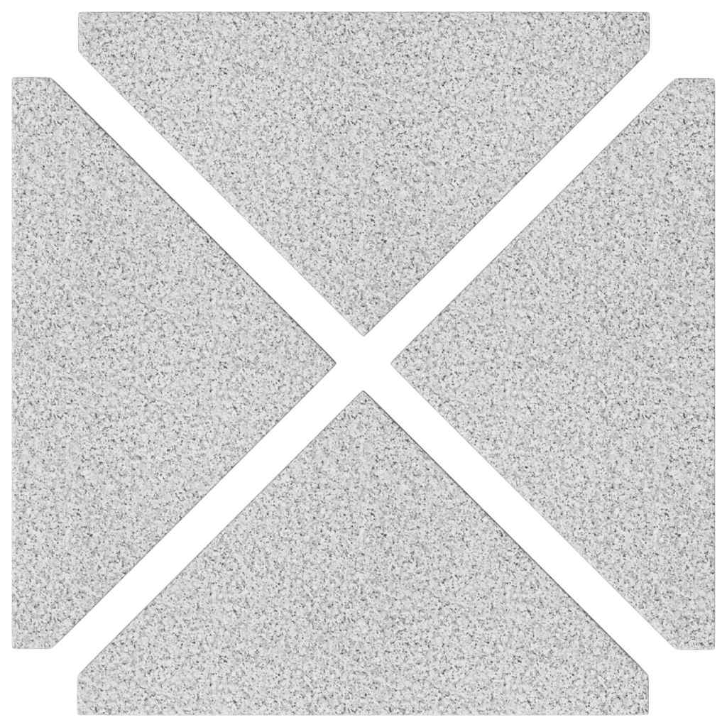 Plăci de greutate umbrelă, 4 buc., gri, 14 kg, granit, triunghi GartenMobel Dekor