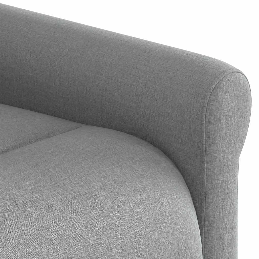 Fotoliu rabatabil, gri deschis, material textil GartenMobel Dekor