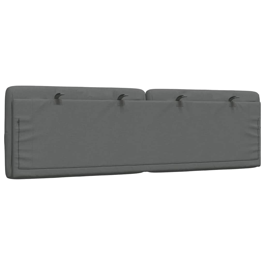 Pernă pentru tăblie de pat, gri închis, 140 cm, material textil GartenMobel Dekor