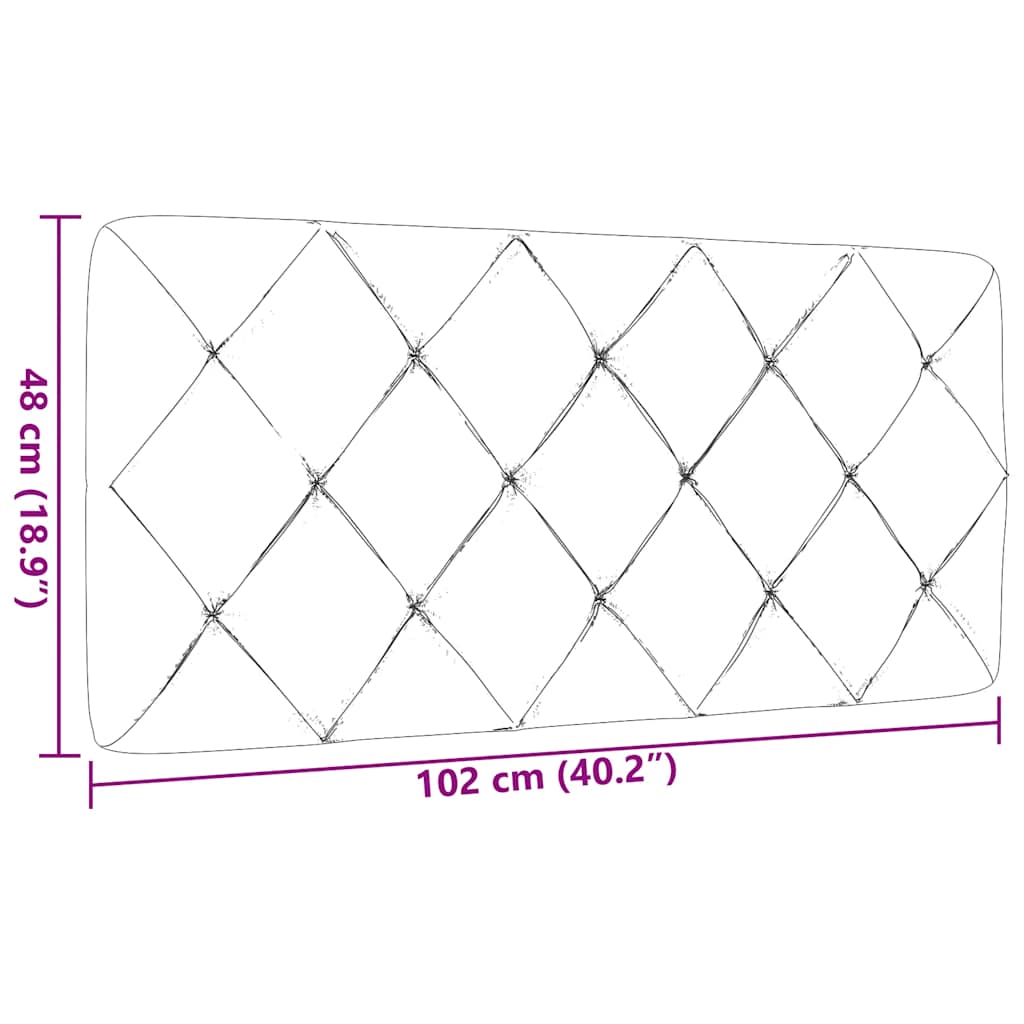 Pernă pentru tăblie de pat maro închis, 100 cm, material textil GartenMobel Dekor