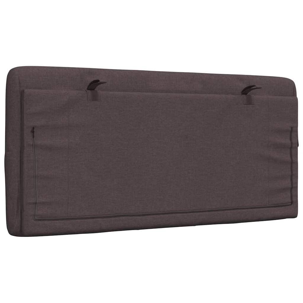 Pernă pentru tăblie de pat maro închis, 100 cm, material textil GartenMobel Dekor