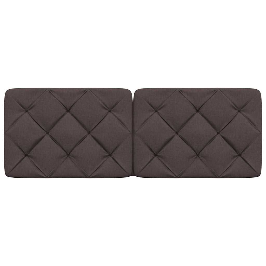 Pernă pentru tăblie de pat maro închis, 120 cm, material textil GartenMobel Dekor