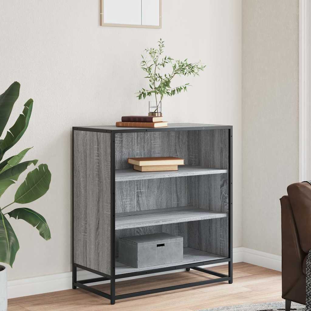 Dulap, gri sonoma, 68x35x76 cm, lemn prelucrat și metal GartenMobel Dekor
