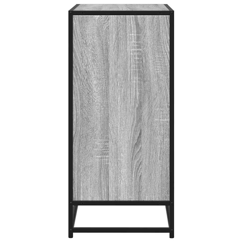 Dulap, gri sonoma, 68x35x76 cm, lemn prelucrat și metal GartenMobel Dekor