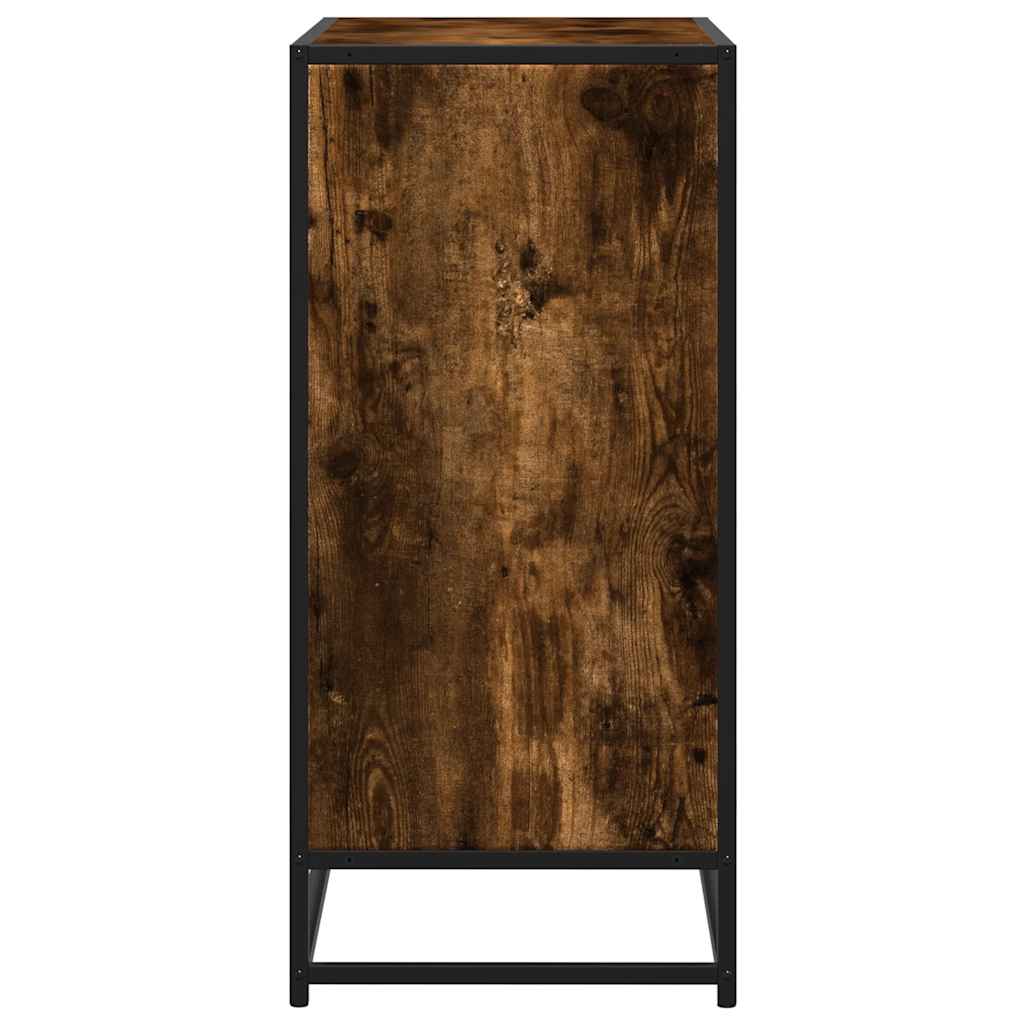Dulap, stejar fumuriu, 68x35x76 cm, lemn prelucrat și metal GartenMobel Dekor