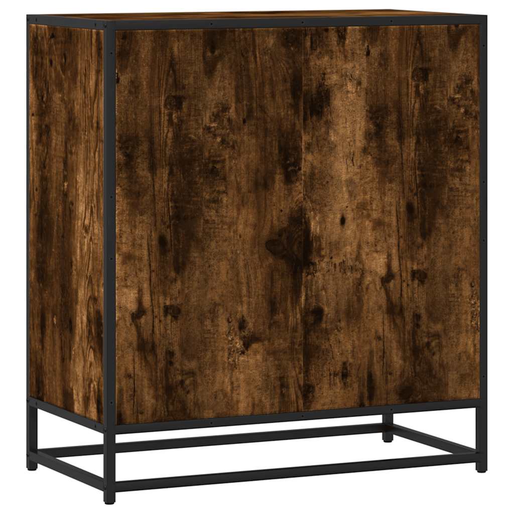 Dulap, stejar fumuriu, 68x35x76 cm, lemn prelucrat și metal GartenMobel Dekor
