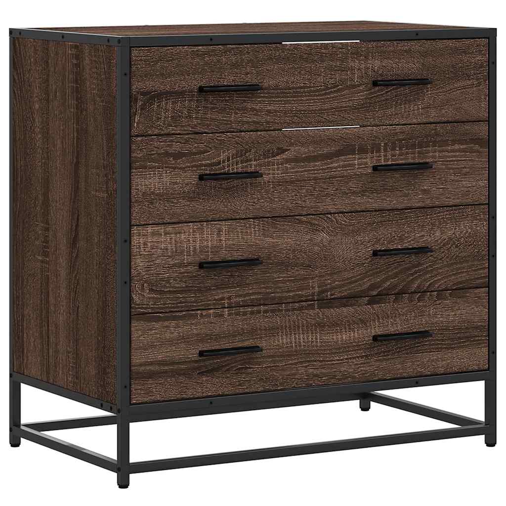 Dulap cu sertar, stejar maro, 70x41x70 cm, lemn prelucrat GartenMobel Dekor