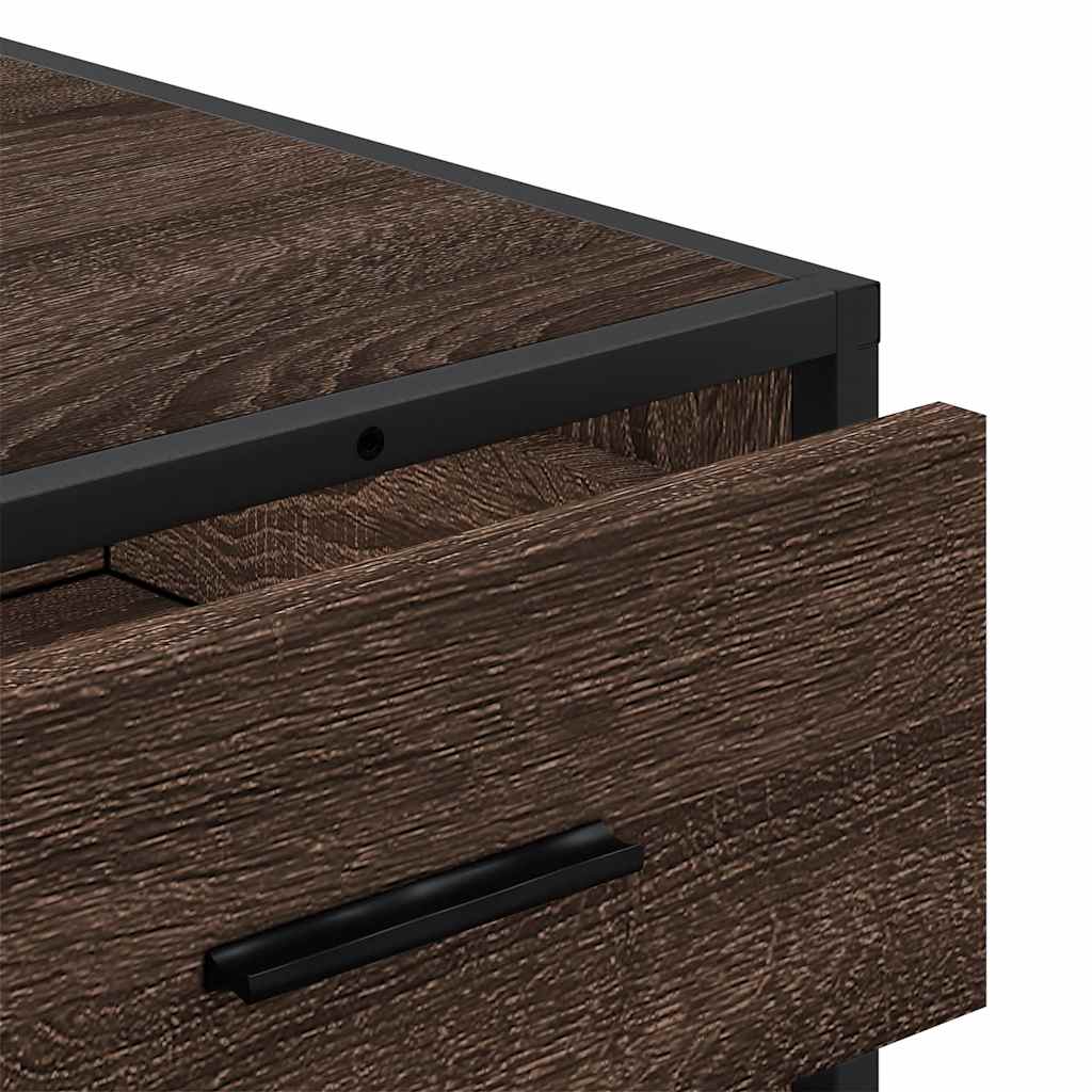 Dulap cu sertar, stejar maro, 70x41x70 cm, lemn prelucrat GartenMobel Dekor