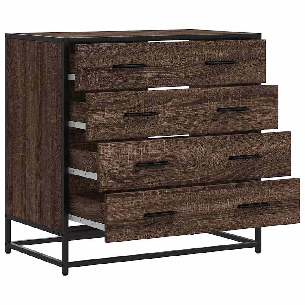 Dulap cu sertar, stejar maro, 70x41x70 cm, lemn prelucrat GartenMobel Dekor