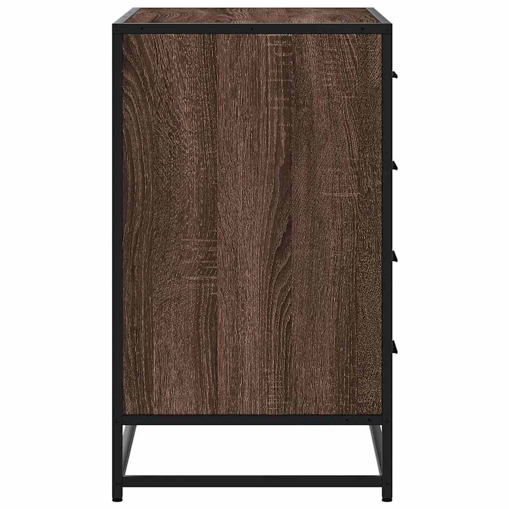 Dulap cu sertar, stejar maro, 70x41x70 cm, lemn prelucrat GartenMobel Dekor