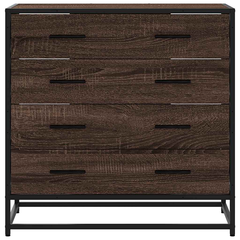 Dulap cu sertar, stejar maro, 70x41x70 cm, lemn prelucrat GartenMobel Dekor