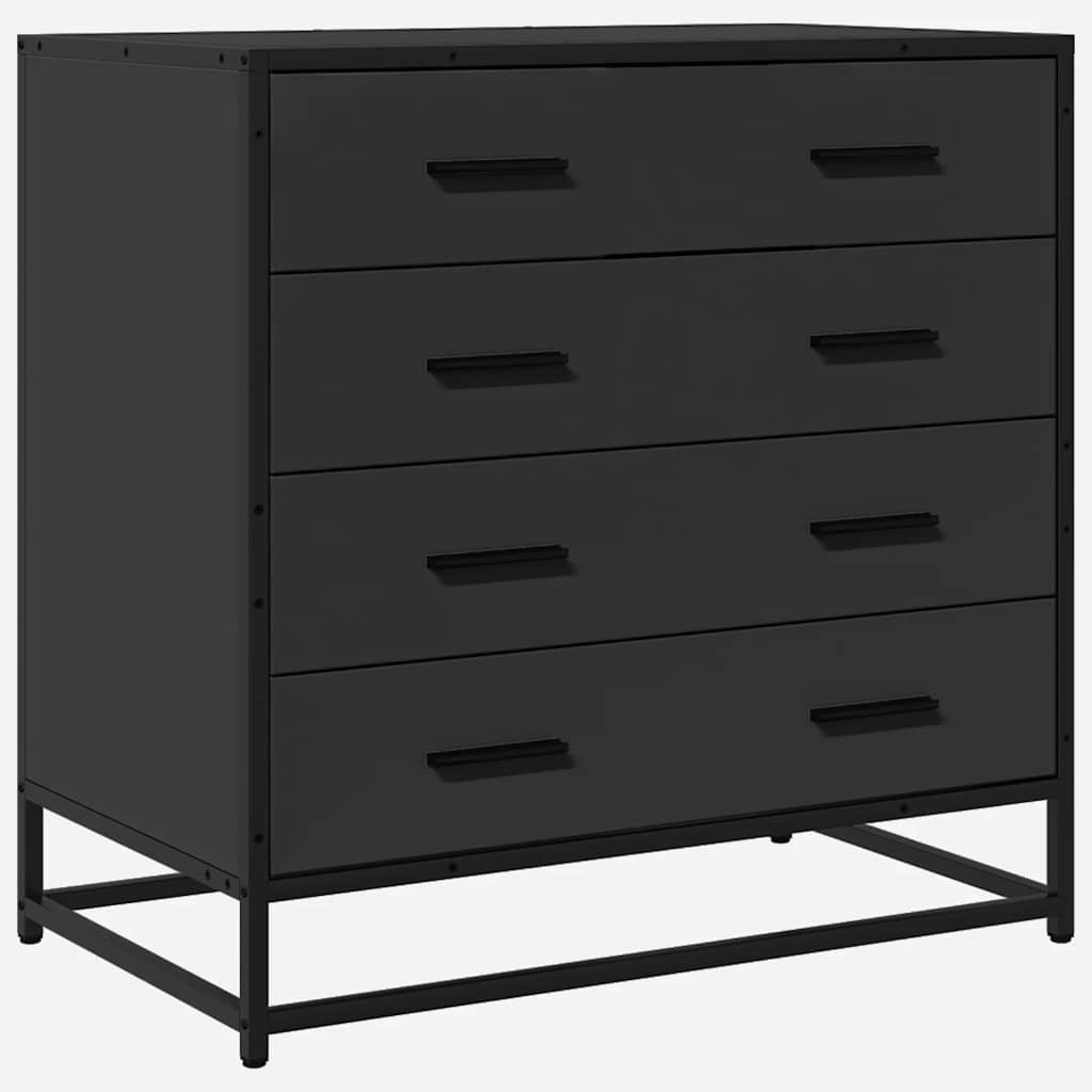 Dulap cu sertare, negru, 70x41x70 cm, lemn compozit GartenMobel Dekor