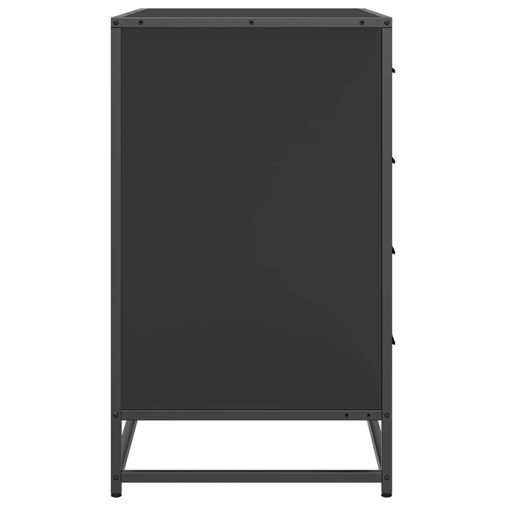 Dulap cu sertare, negru, 70x41x70 cm, lemn compozit GartenMobel Dekor