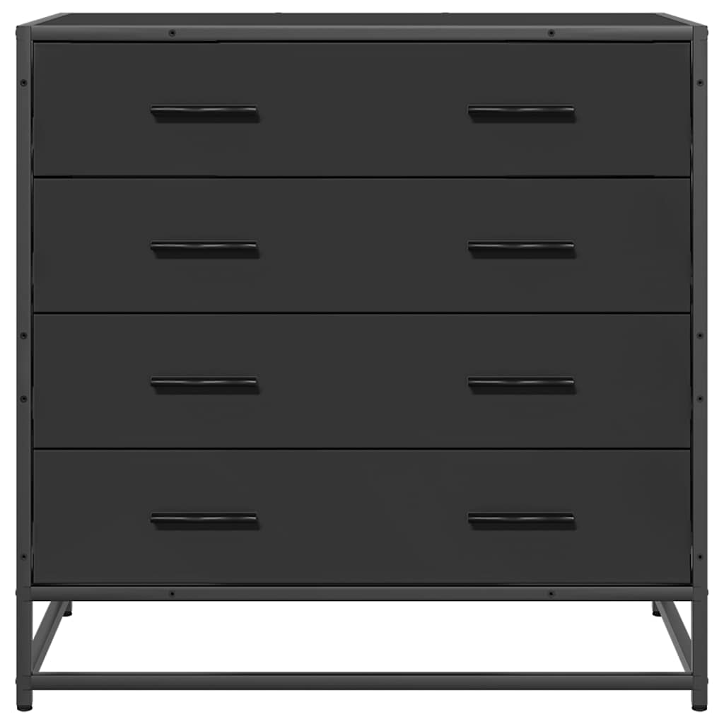 Dulap cu sertare, negru, 70x41x70 cm, lemn compozit GartenMobel Dekor