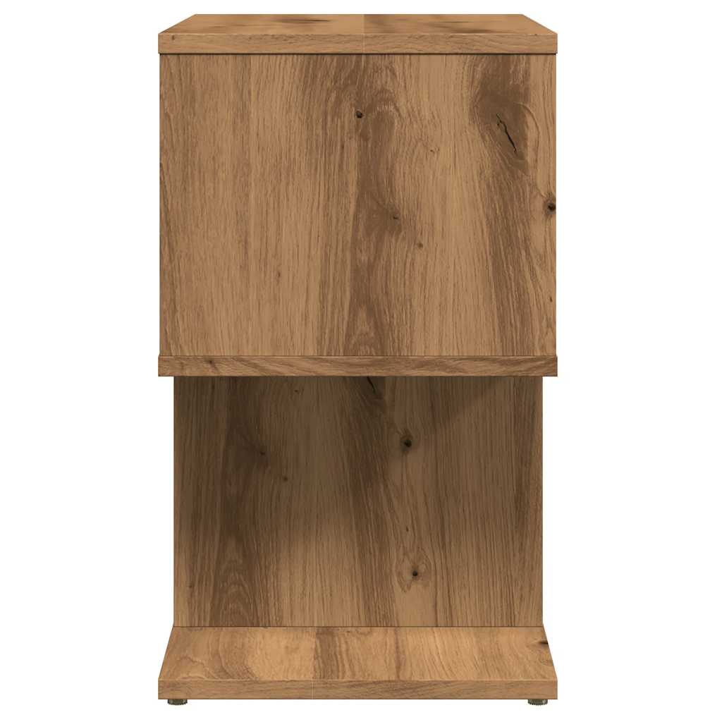 Noptiere 2 buc. stejar artizanal 50x30x51,5 cm lemn prelucrat GartenMobel Dekor