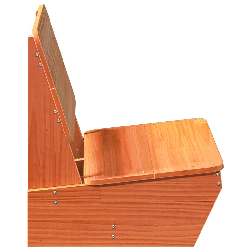 Scaune grădină 2 buc maro ceară 60x64x70,5 cm lemn masiv de pin GartenMobel Dekor