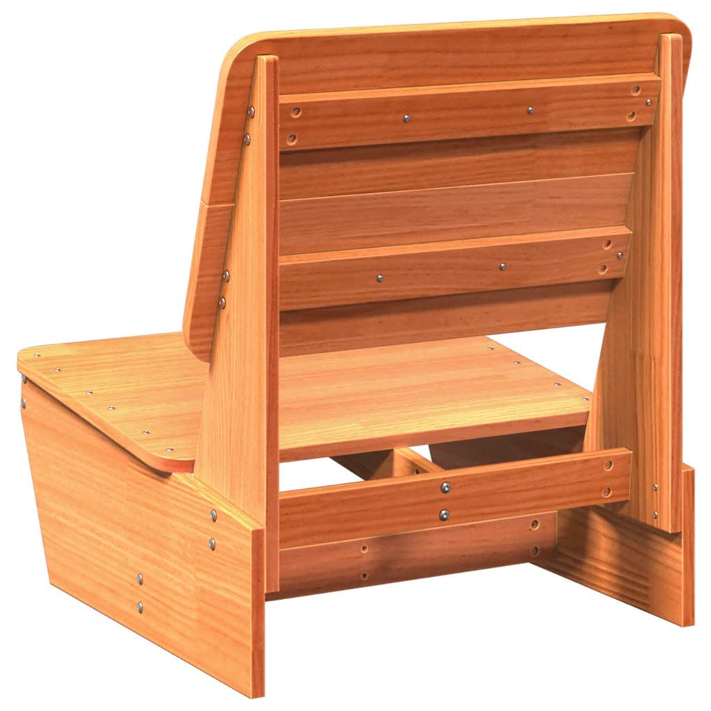 Scaune grădină 2 buc maro ceară 60x64x70,5 cm lemn masiv de pin GartenMobel Dekor