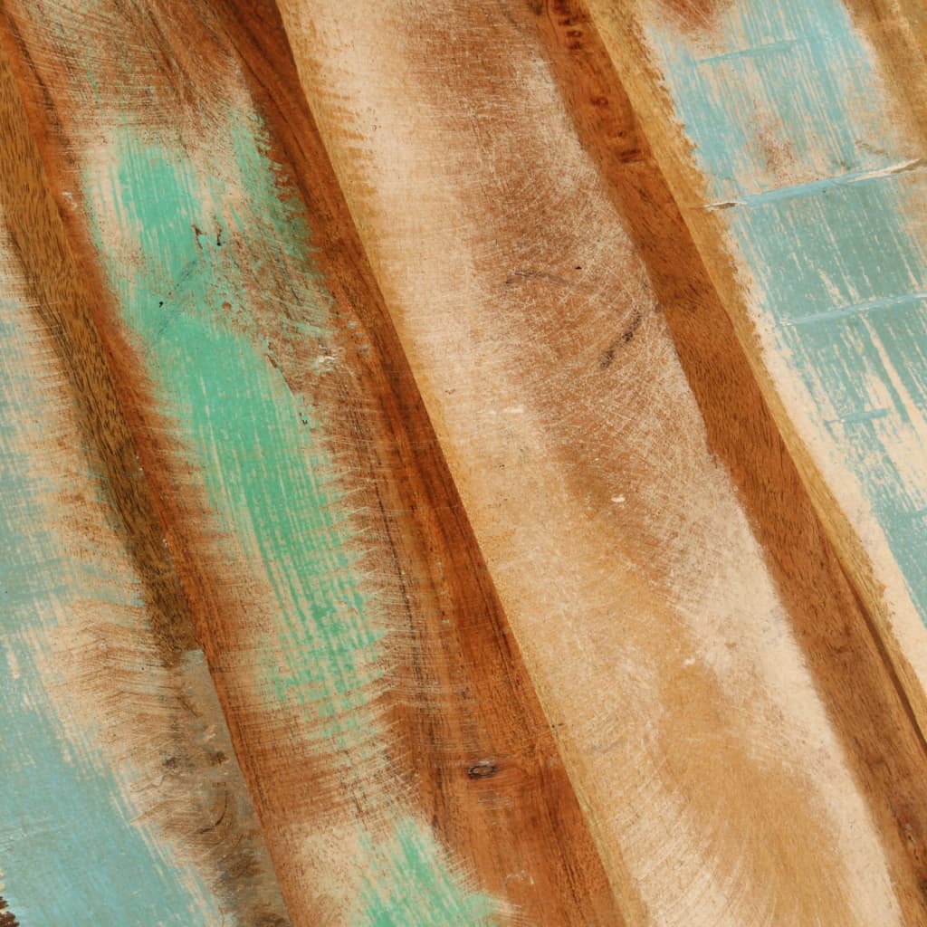 Măsuță de cafea Ø50x40 cm, lemn masiv reciclat și oțel GartenMobel Dekor