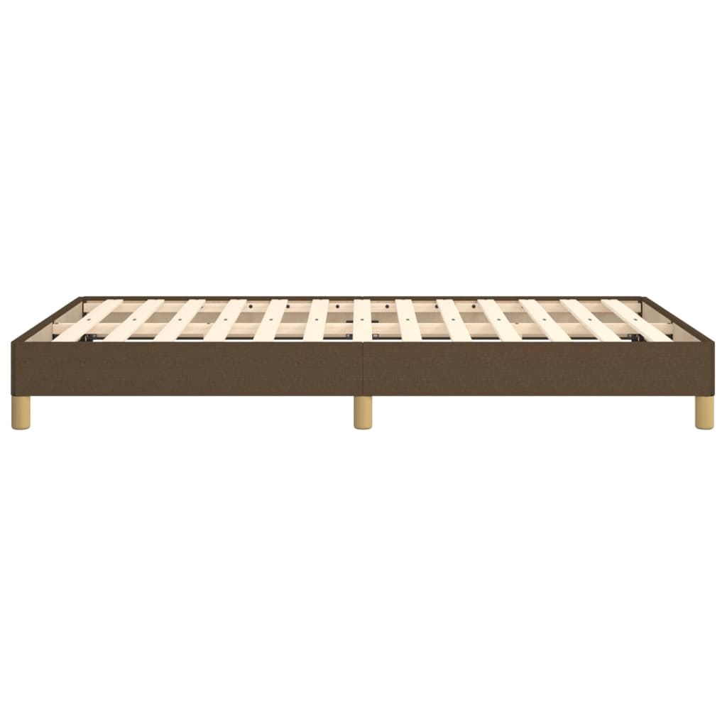 Cadru de pat fără saltea țesătură maro 120x190 cm țesătură GartenMobel Dekor