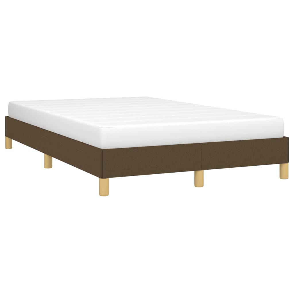 Cadru de pat fără saltea țesătură maro 120x190 cm țesătură GartenMobel Dekor