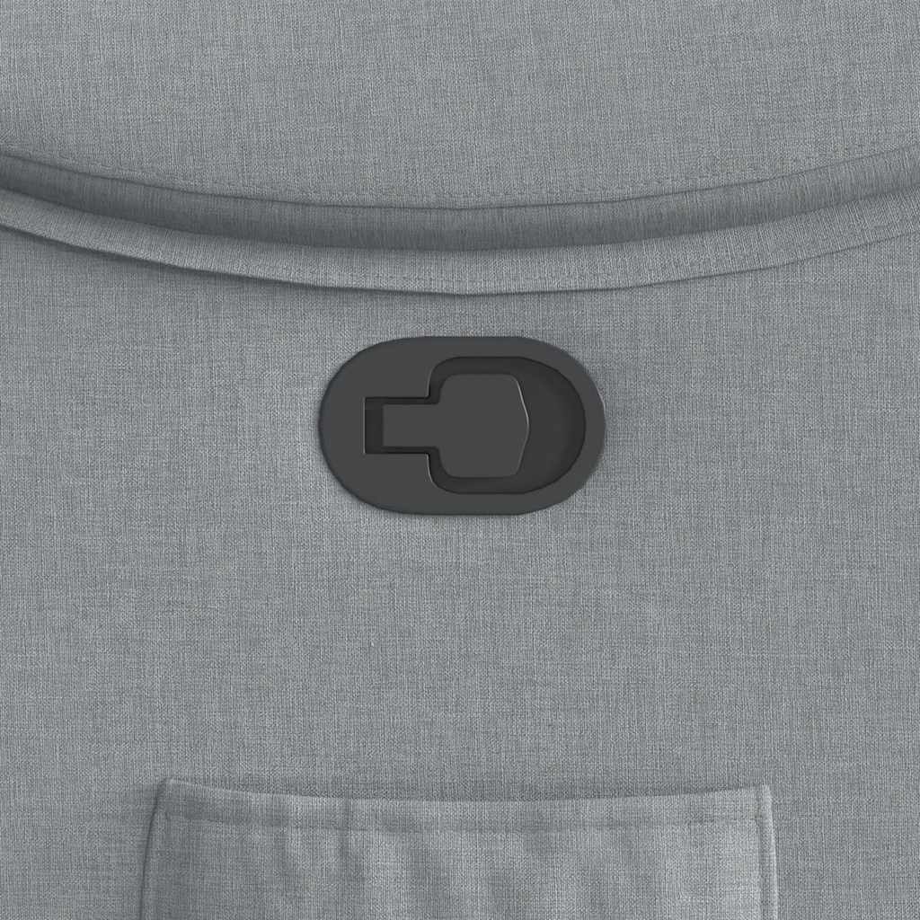 Fotoliu rabatabil, gri deschis, material textil GartenMobel Dekor